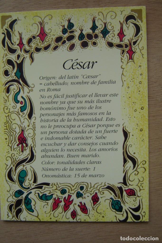 Postales: Tarjeta postal- Con el origen del nombre - C&eacute;sar - Foto 1