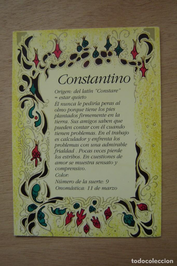 Postales: Tarjeta postal- Con el origen del nombre - Constantino - Foto 1