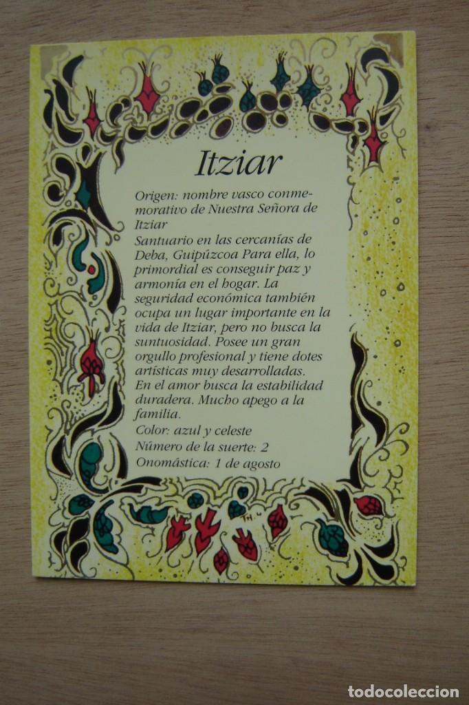Postales: Tarjeta postal- Con el origen del nombre - Itziar - Foto 1
