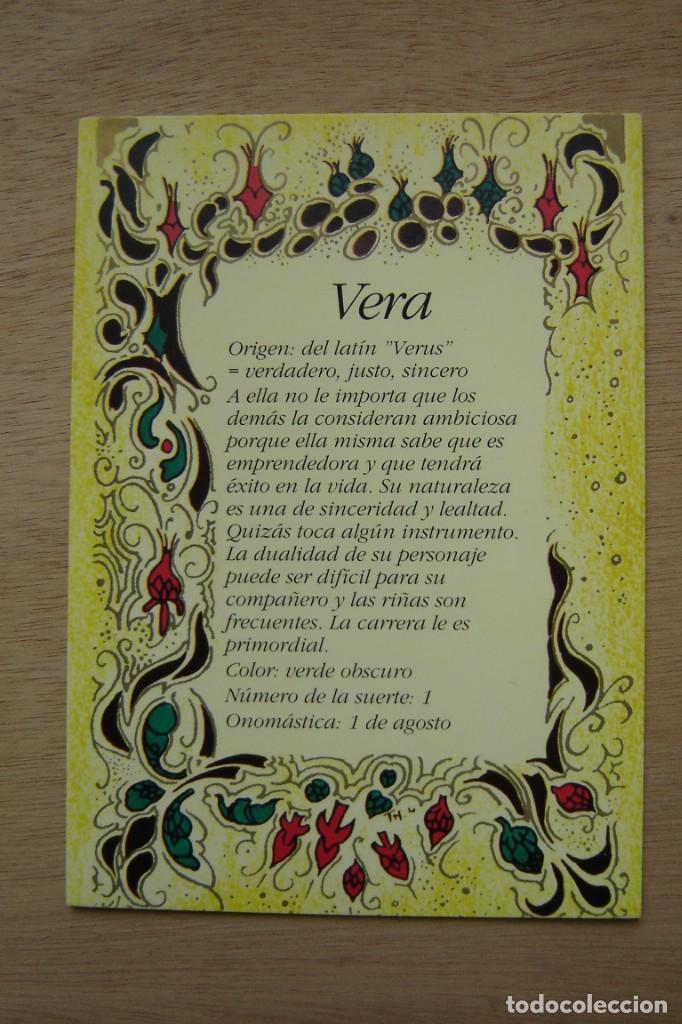 Postales: Tarjeta postal- Con el origen del nombre - Vera - Foto 1