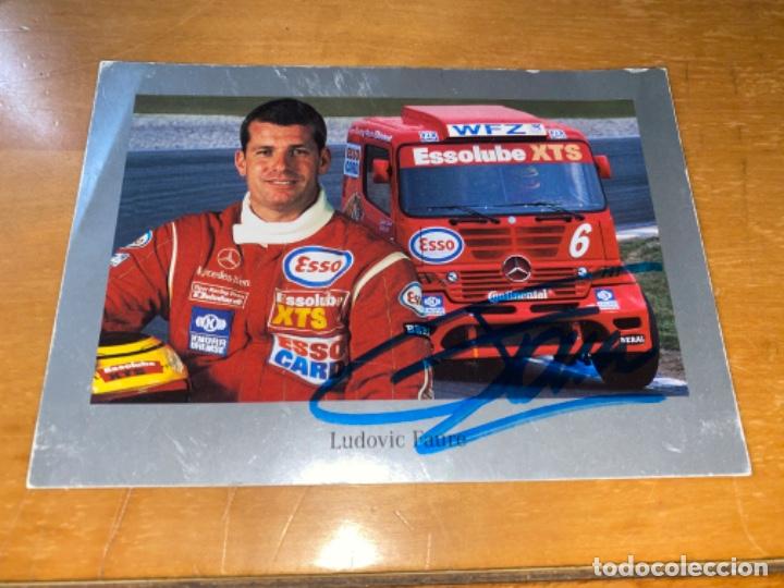 Postales: POSTAL FIRMADA AUTOGRAFIADA LUDOVIC FAURE CAMION MERCEDES