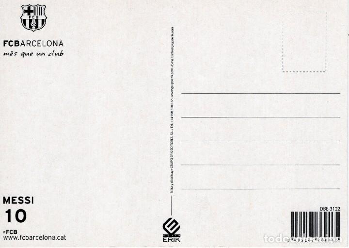 Postales: POSTAL LEO MESI - FCB BARCELONA - Foto 2