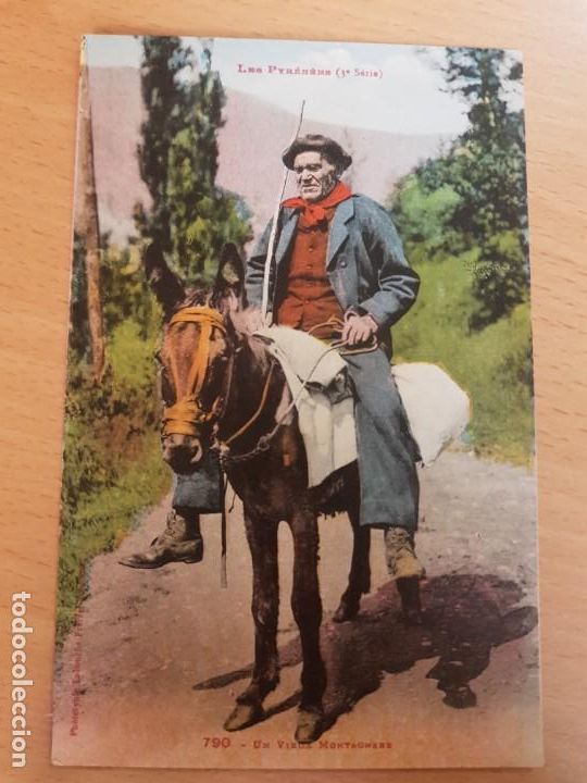 Postkarten: ANTIGUA POSTAL VIEJO MONTA&Ntilde;ES LOS PIRINEOS FRANCESA