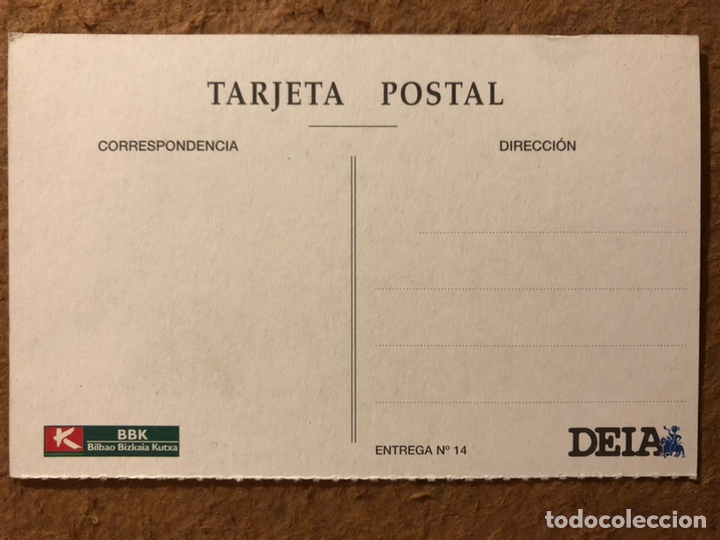 Postales: BILBAO, PLAZA NUEVA. POSTAL SIN CIRCULAR COLECCI&Oacute;N BBK Y DEIA. - Foto 2