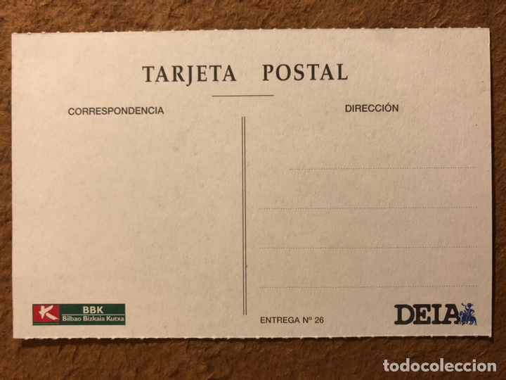 Postales: BILBAO, LA GRAN V&Iacute;A. POSTAL SIN CIRCULAR COLECCI&Oacute;N BBK Y DEIA. - Foto 2