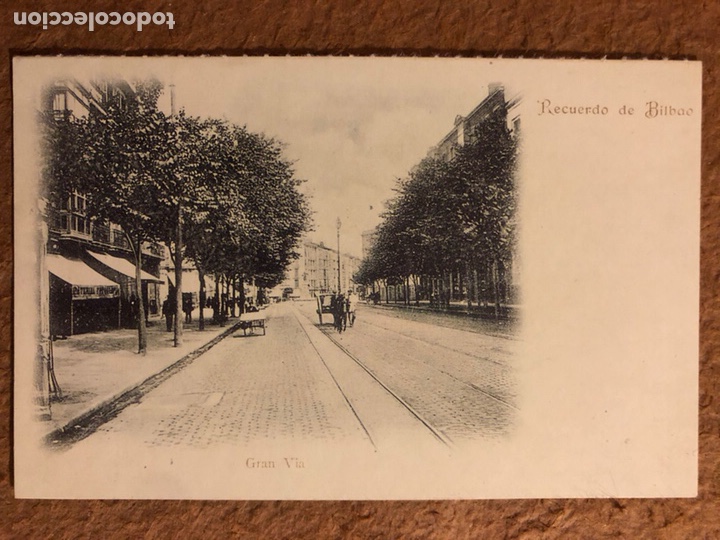 Postales: BILBAO, LA GRAN V&Iacute;A. POSTAL SIN CIRCULAR COLECCI&Oacute;N BBK Y DEIA. - Foto 1