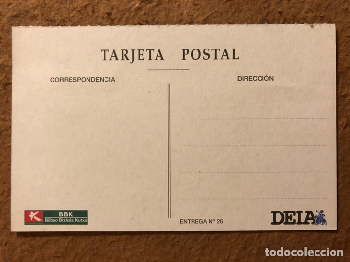 Postales: BILBAO, PUENTE Y ARENAL. POSTAL SIN CIRCULAR COLECCI&Oacute;N BBK Y DEIA. - Foto 2