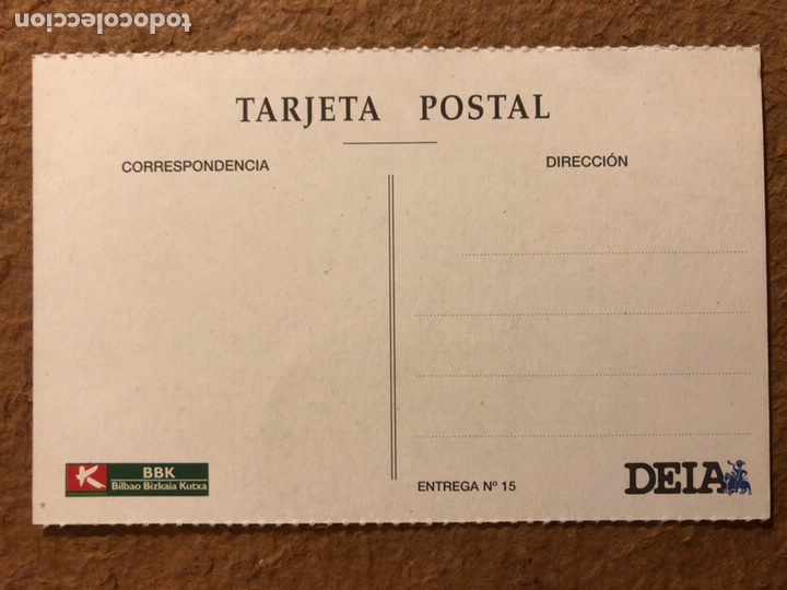 Postales: BILBAO, LA CASILLA. POSTAL SIN CIRCULAR COLECCI&Oacute;N BBK Y DEIA. - Foto 2