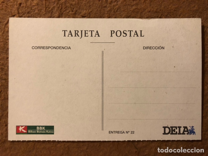 Postales: BILBAO, MUELLE DE RIPA. POSTAL SIN CIRCULAR COLECCI&Oacute;N BBK Y DEIA. - Foto 2
