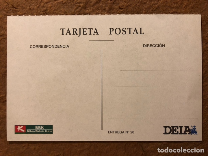 Postales: BILBAO, CAF&Eacute; Y HOTEL DEL BOULEVARD. POSTAL SIN CIRCULAR COLECCI&Oacute;N BBK Y DEIA. - Foto 2