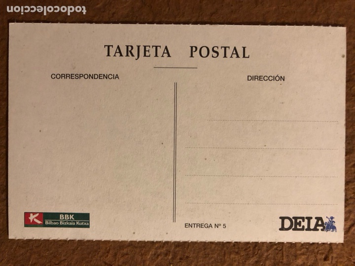 Postales: BILBAO, CALLE DE HURTADO DE AMEZAGA. POSTAL SIN CIRCULAR COLECCI&Oacute;N BBK Y DEIA. - Foto 2