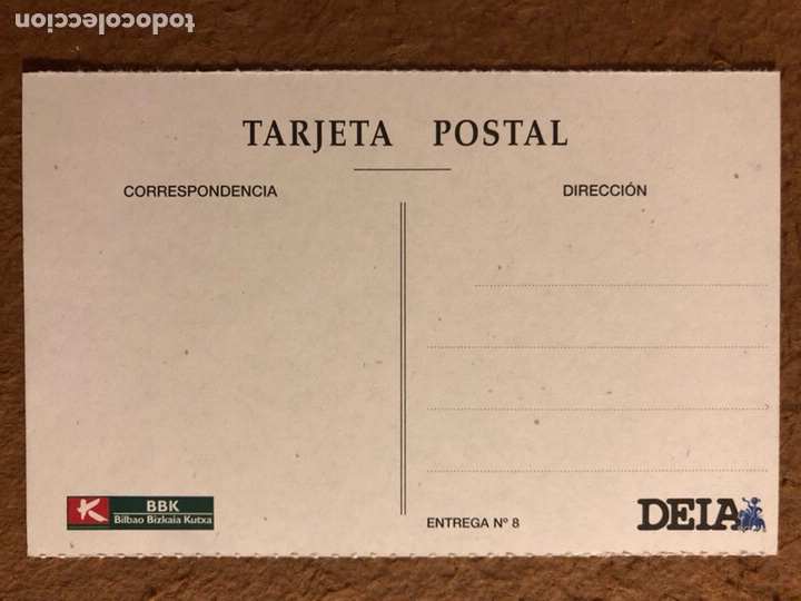 Postales: BILBAO, MUELLE DE LA SENDEJA. POSTAL SIN CIRCULAR COLECCI&Oacute;N BBK Y DEIA. - Foto 2