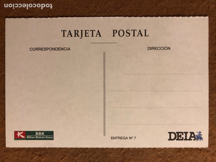 Postales: BILBAO, RIBERA DE DEUSTO (CARGADEROS DE OLAVEAGA). POSTAL SIN CIRCULAR COLECCI&Oacute;N BBK Y DEIA. - Foto 2