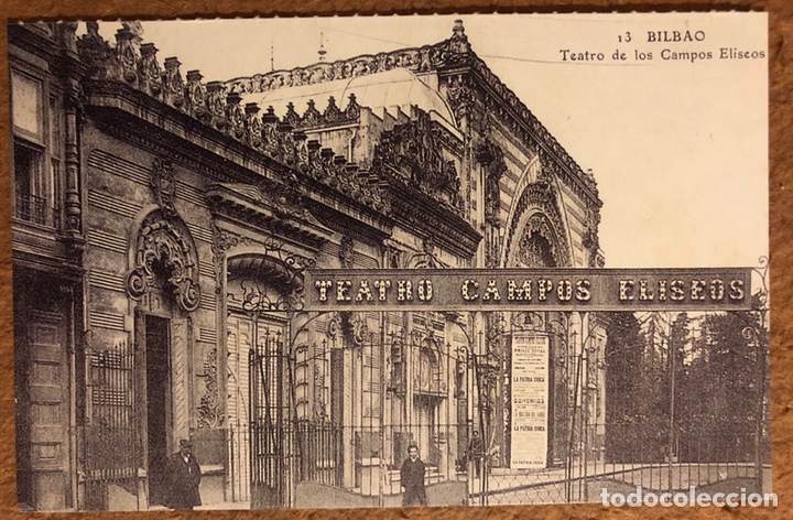 Postales: BILBAO, TEATRO CAMPOS EL&Iacute;SEOS. POSTAL SIN CIRCULAR COLECCI&Oacute;N BBK Y DEIA. - Foto 1