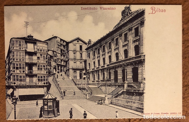 Postales: BILBAO, INSTITUTO VIZCA&Iacute;NO. POSTAL SIN CIRCULAR COLECCI&Oacute;N BBK Y DEIA. - Foto 1