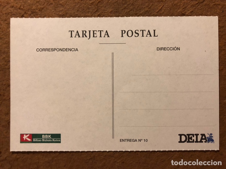 Postales: BILBAO, BEGO&Ntilde;A. POSTAL SIN CIRCULAR COLECCI&Oacute;N BBK Y DEIA. - Foto 2