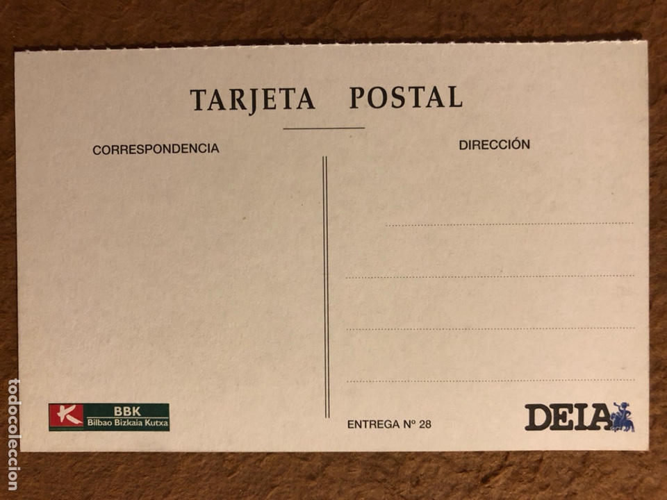 Postales: BILBAO, PUENTE DEL ARENAL. POSTAL SIN CIRCULAR COLECCI&Oacute;N BBK Y DEIA. - Foto 2