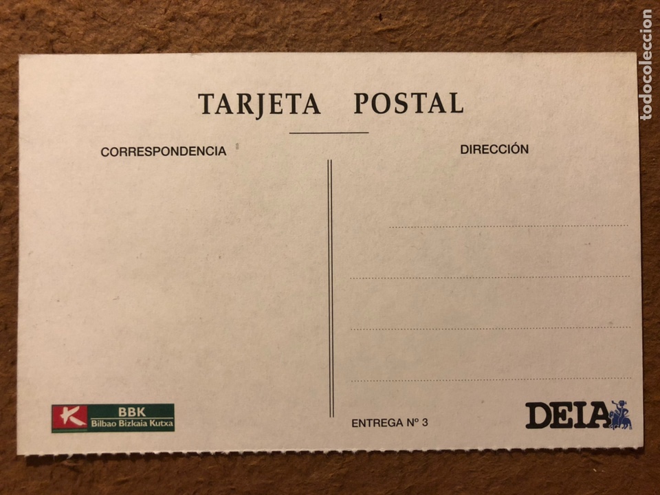 Postales: BILBAO, LA CALZADA DE BEGO&Ntilde;A. POSTAL SIN CIRCULAR COLECCI&Oacute;N BBK Y DEIA. - Foto 2