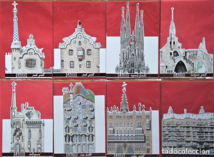Postales: GAUDI. LOTE 14 POSTALES TROQUELADAS EDIFICIOS DE GAUDI - Foto 3