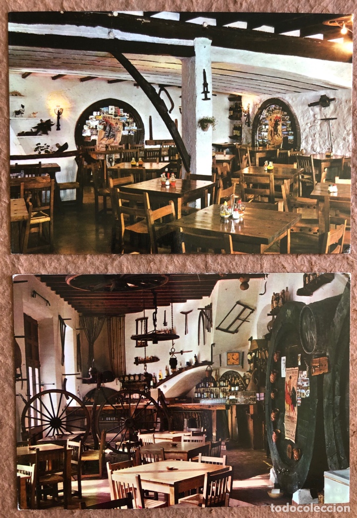 Postkarten: CELLER CA&rsquo;S CARRETE BAR-RESTAURANT, SOLLER (MALLORCA). LOTE DE 2 POSTALES ANTIGUAS SIN CIRCULAR.
