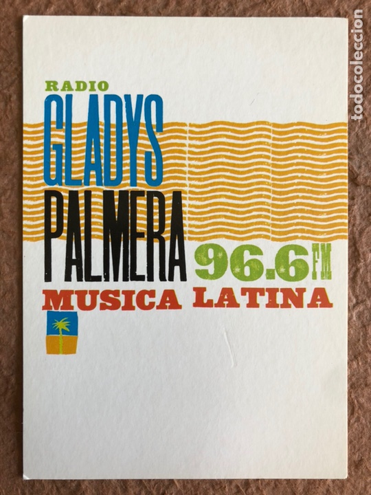 Postcards: RADIO GLADYS PALMERA. TARJETA PROMOCIONAL AMERICA BAILABLE.