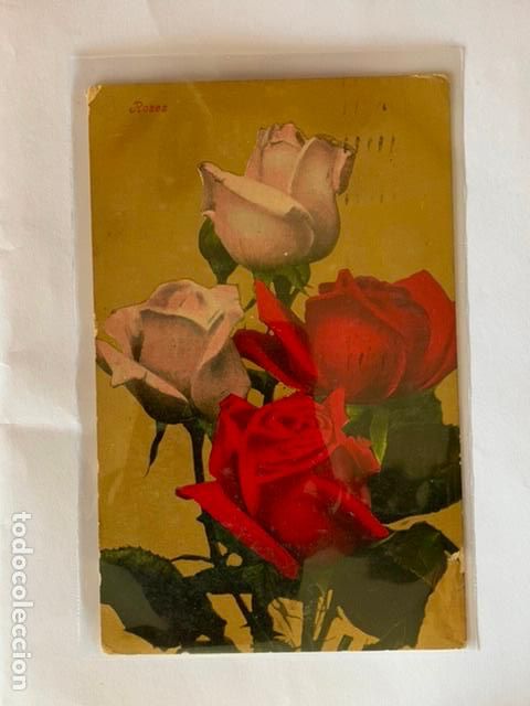 Postales: POSTAL FLORES. EDITADA EN GRAN BRETA&Ntilde;A. SERIE SAN VALENTIN. CIRCULADA 1907.