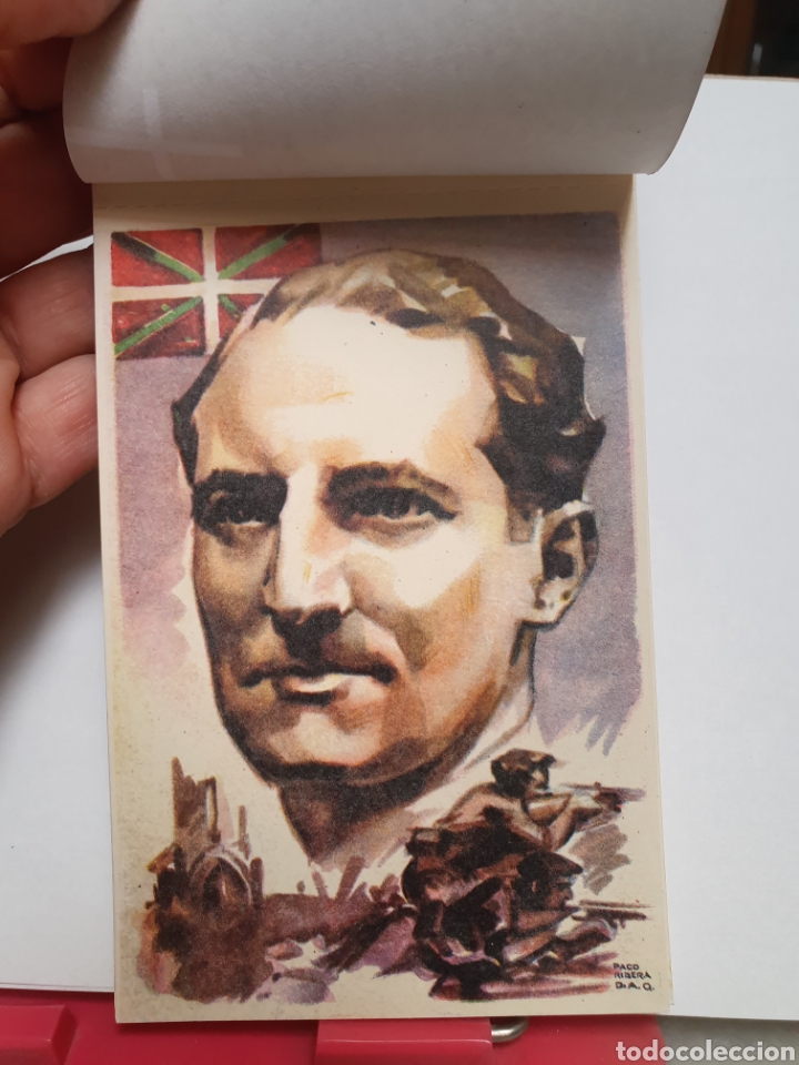 Postales: ESTAMPAS DE LA GUERRA EN EUZKADI. 10 POSTALES. FACSIMIL NUMERADO. PACO RIBERA. - Foto 4
