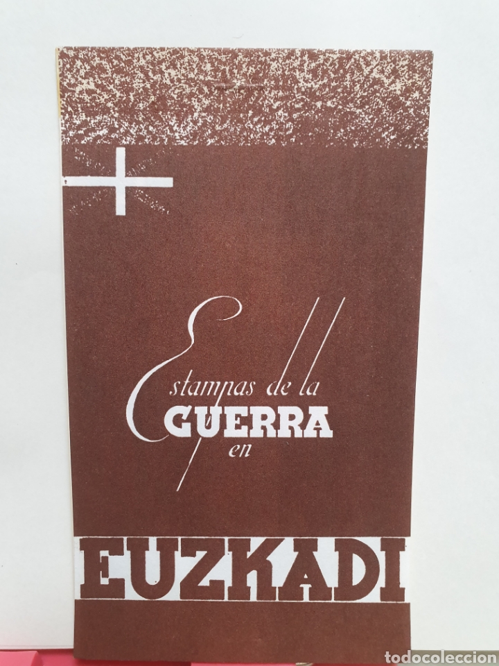 Postales: ESTAMPAS DE LA GUERRA EN EUZKADI. 10 POSTALES. FACSIMIL NUMERADO. PACO RIBERA. - Foto 1