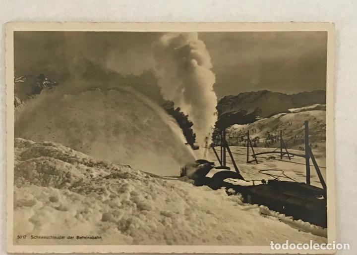 Postkarten: ST. MORITZ. TREN QUITANIEVE. 15 X 10,5 CM.
