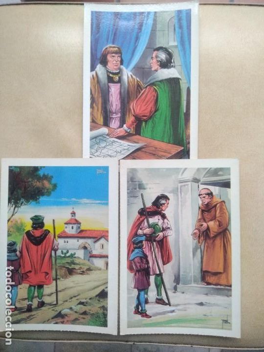 Postales: Lote de 3 postales cristobal colon - Foto 1
