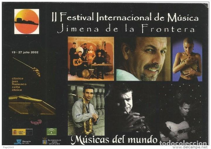 Cartes Postales: == C586 - POSTAL - II FESTIVAL INTERNACIONAL DE MUSICA - JIMENA DE LA FRONTERA - MUSICAS DEL MUNDO