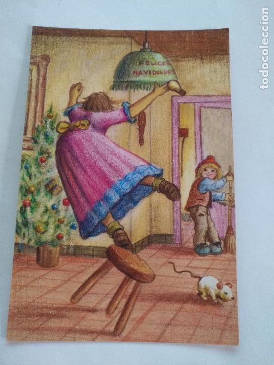 Postkarten: HAGA SU OFERTA --- RARA POSTAL DIFICIL DE CATOLOGAR - FELICITACION NAVIDAD VIKINGO