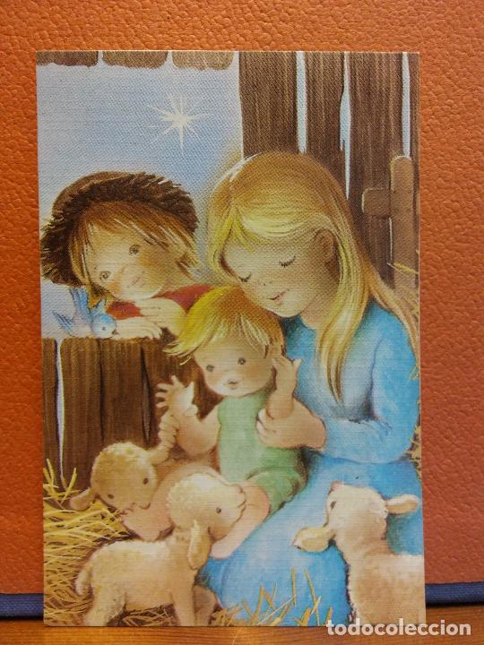 Postales: VISITA AL NI&Ntilde;O. TARJETA NAVIDE&Ntilde;A. D&Iacute;PTICO. SIN USAR.