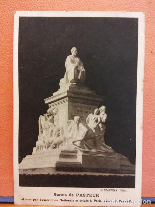 Postales: STATUE DE PASTEUR. BONITA POSTAL. SIN USAR - Foto 1