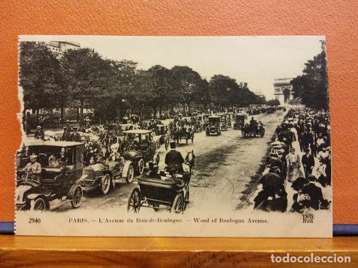 Postales: PARIS. L'AVENUE DU BOIS DE BOULOGNE. BONITA POSTAL. SIN USAR