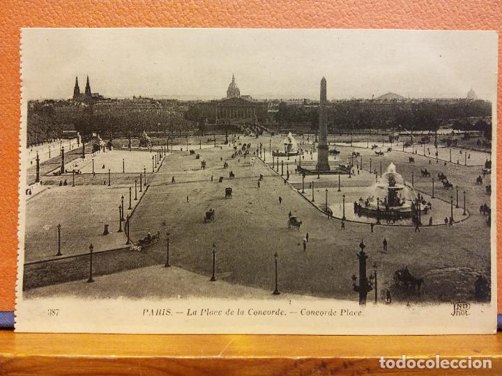 Postais: PARIS. LA PLACE DE LA CONCORDE. BONITA POSTAL. SIN USAR
