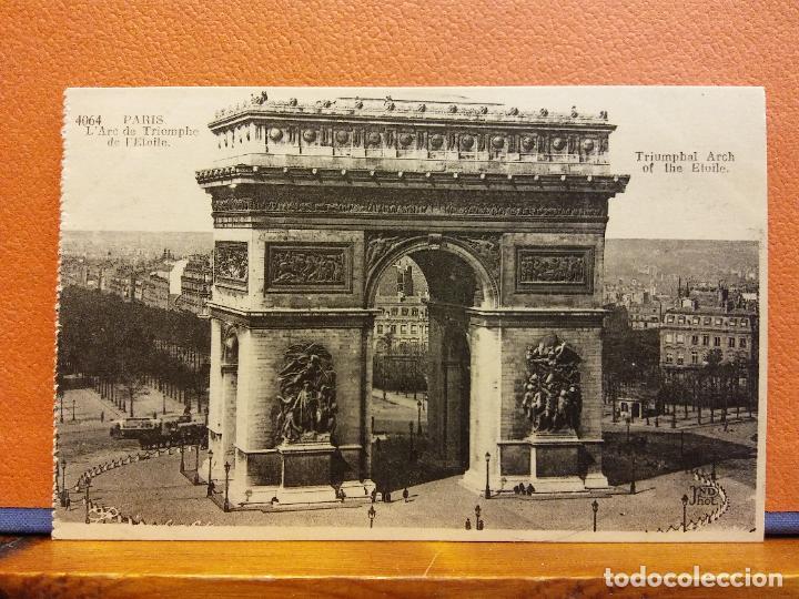Postais: PARIS. L'ARC DE TRIOMPHE DE L'ETOILE. BONITA POSTAL. SIN USAR