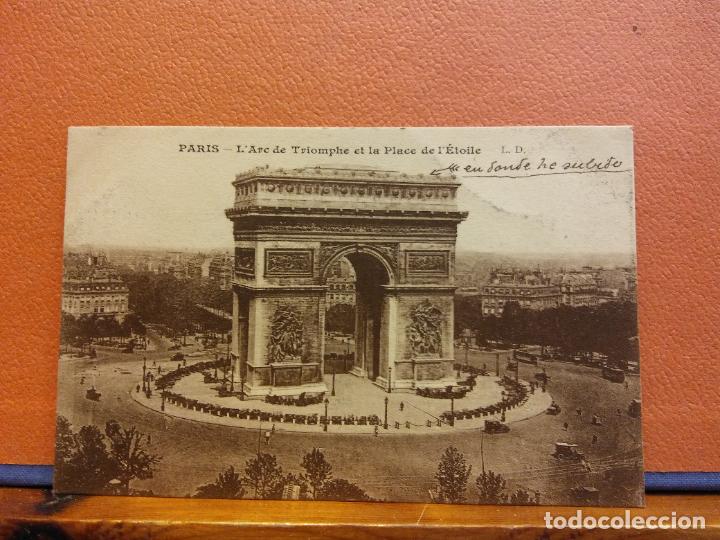 Postais: PARIS. L'ARC DE TRIOMPHE ET LA PLACE DE L'ETOILE. BONITA POSTAL. SIN USAR