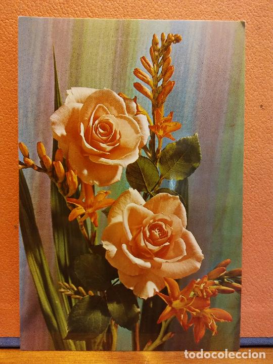 Postales: TARJETA FLORAL. BONITA POSTAL. SIN USAR