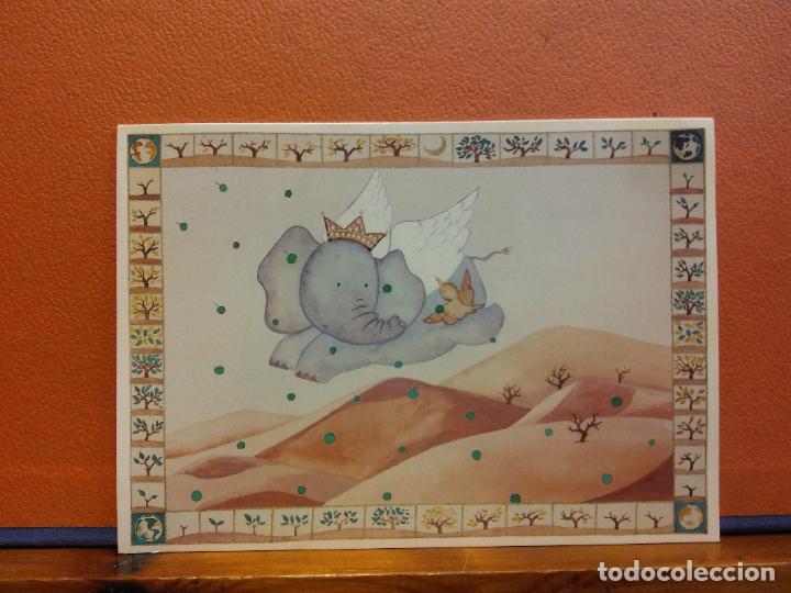 Postales: EL ELEFANTE. BONITA POSTAL. D&Iacute;PTICO. USADA - Foto 1