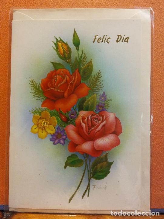 Postales: FELI&Ccedil; DIA. BONITA POSTAL. D&Iacute;PTICO. SIN USAR - Foto 1