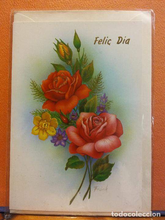 Postales: FELI&Ccedil; DIA. BONITA POSTAL. D&Iacute;PTICO. SIN USAR - Foto 1