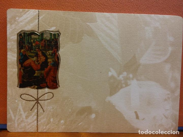 Cartes Postales: ADORACI&Oacute;N AL NI&Ntilde;O. TARJETA DE NAVIDAD. MUY BONITA. UNA HOJA. SIN USAR