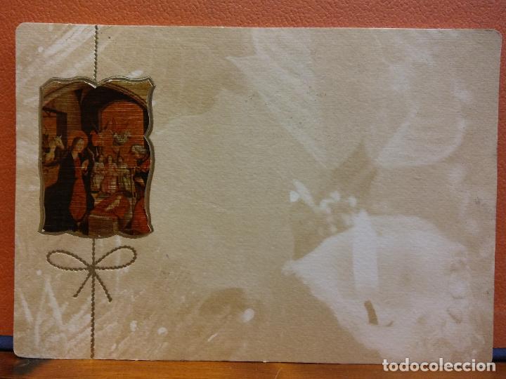 Cartes Postales: ADORACI&Oacute;N AL NI&Ntilde;O. TARJETA DE NAVIDAD. MUY BONITA. UNA HOJA. SIN USAR
