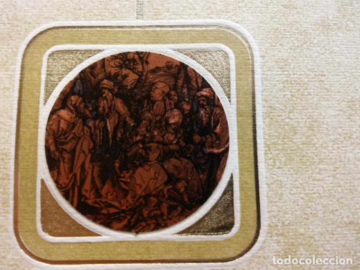 Postales: ADORACI&Oacute;N AL NI&Ntilde;O. TARJETA DE NAVIDAD. MUY BONITA. UNA HOJA. SIN USAR