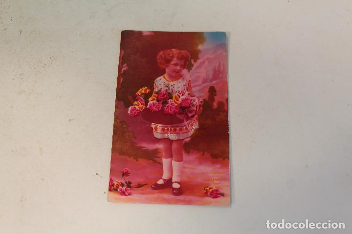 Postais: postal ni&ntilde;a con rosas - 1929