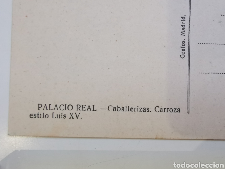 Postales: Postal del Palacio Real, Carroza estilo Luis XV - Foto 3
