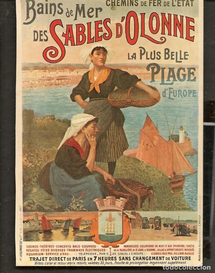 Postales: POSTALES PUBLICITARIAS: BAINS DE MER. DES SABLES D&acute;OLONNE. (P/C53)
