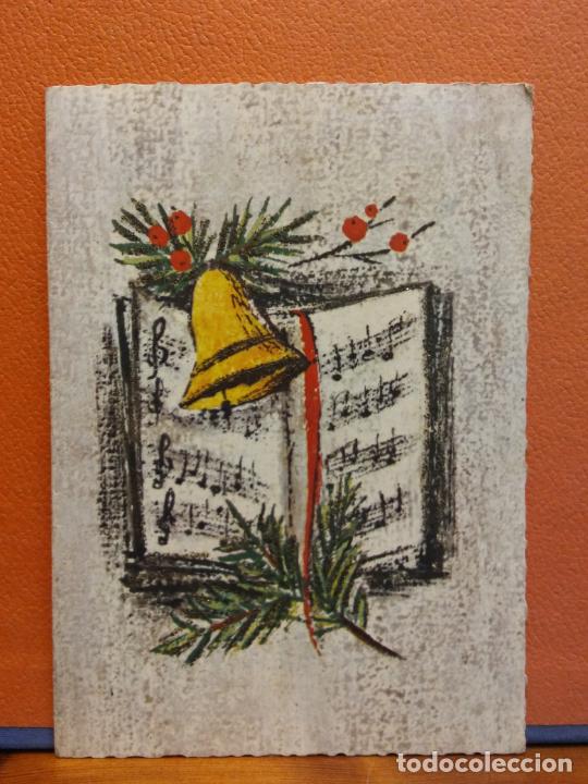 Postales: TARJETA NAVIDE&Ntilde;A. FELICES PASCUAS. MUY BONITA. D&Iacute;PTICO. USADA