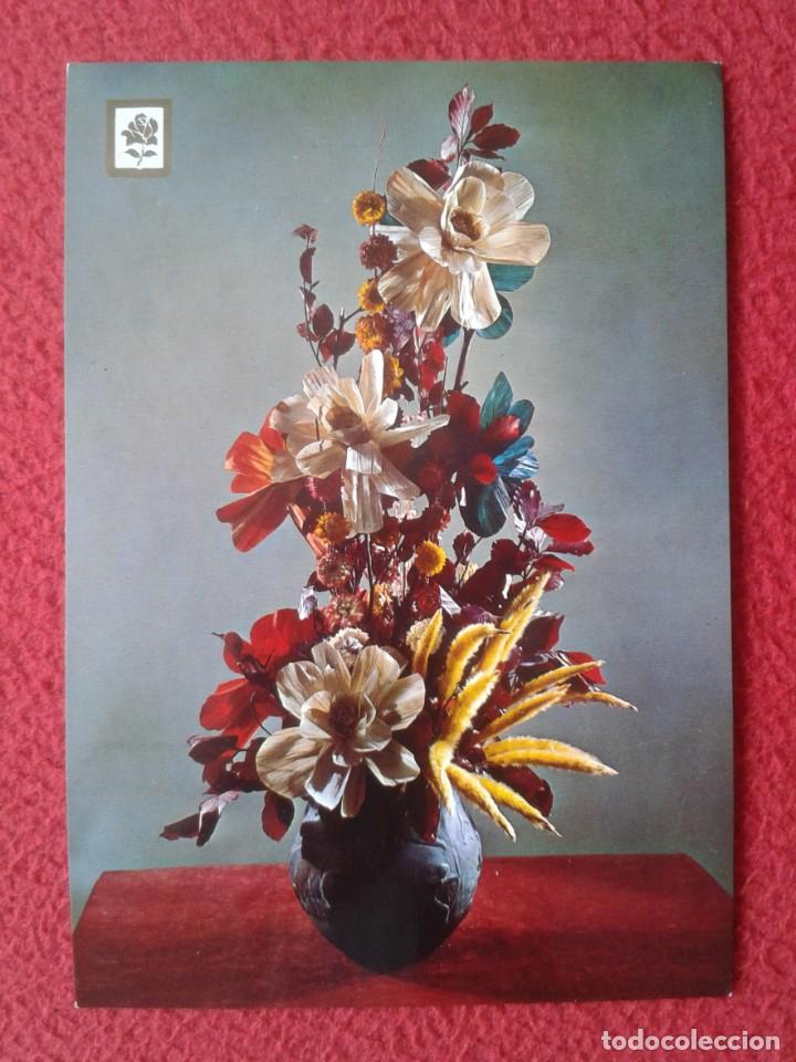 Postcards: POST CARD COLECCI&Oacute;N FLORES SILVESTRES FLEURS FLOWERS EN FLORERO O SIMIL VER FOTO FISA ESCUDO DE ORO